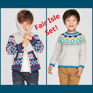 NWOT Fair Isle Sweater Set!